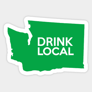 Washington Drink Local WA Green Sticker